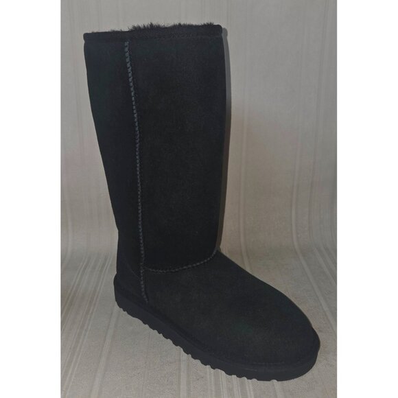 UGG Australia KIDS Black Classic Tall Suede Sheepskin Boots Size US 3 NEW #5229 - Picture 3 of 11